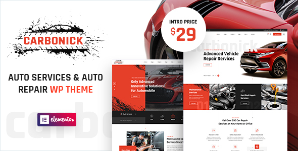 Carbonick - Auto Services & Repair WordPress Theme