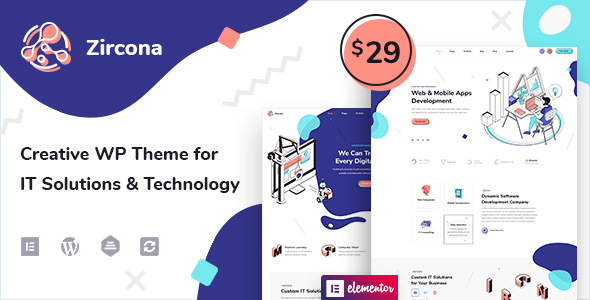 Zircona - IT Solutions & Technology WordPress Theme